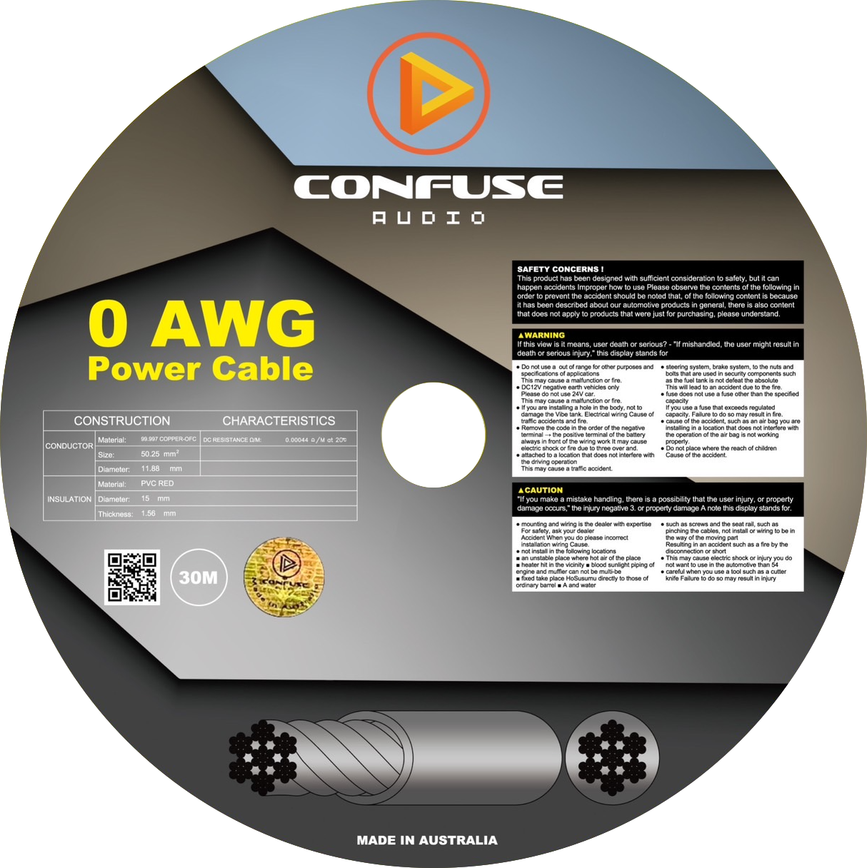 0 AWG / Power Cables